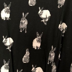 H&M Size 14 Swing Dress with Bunny Print
